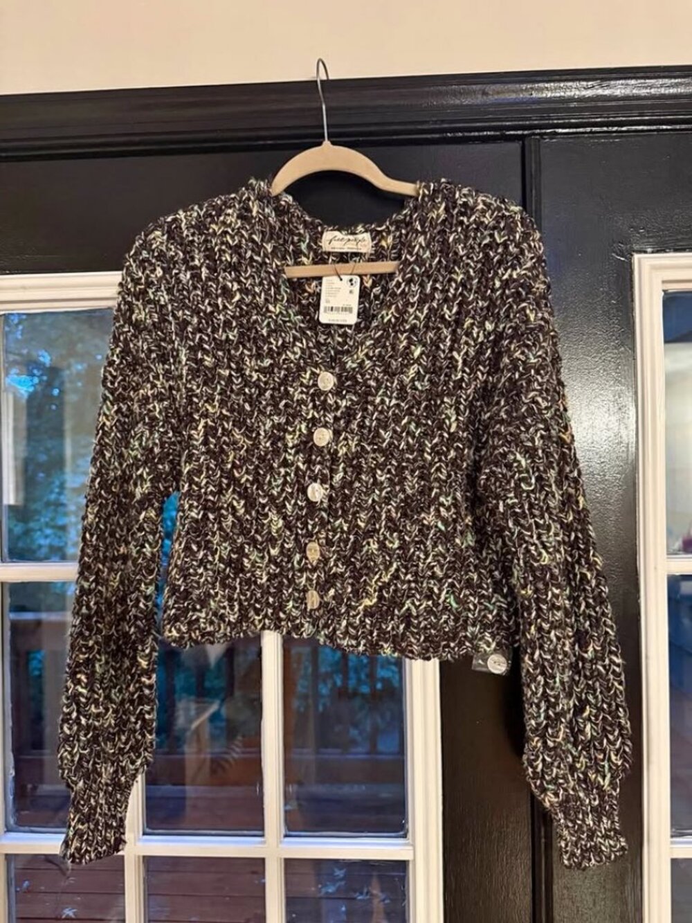 NWT Free People Flea Market Cardi Camp Crush Cardigan Size L